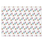 Grappig tafelkleed met kleurrijke geometrische Koe (Voorkant (Horizontaal))