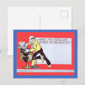 Grappig Tandarts Briefkaart  1906 Afbeelding kopie (Voorkant / Achterkant)