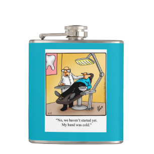 Grappig Tandarts Humor Flask Gift Heupfles