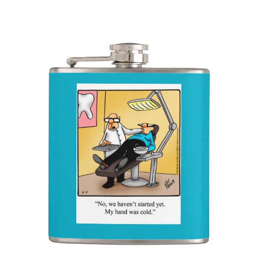 Grappig Tandarts Humor Flask Gift Heupfles (Voorkant)