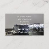 Grappig tanden voor tandheelkundige experts tegen visitekaartje (Achterkant)