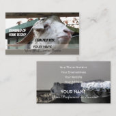 Grappig tanden voor tandheelkundige experts tegen visitekaartje (Voorkant / Achterkant)