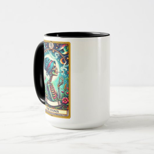 Grappig Tarot Kaart/De Stoner Mok (Voorkant links)