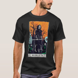 Grappig Tarot Kaart Deadlifts Gym Workout Occult L T-shirt
