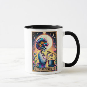 Grappig Tarot Kaart/Moederdag/De huisvrouw Mok