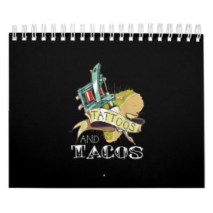 Grappig Tattoo- en taco-Tattoo & taco-overs Kalender