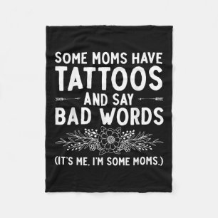 Grappig Tattoo Ontwerp Voor Mama Vrouwen Tattoo Ar Fleece Deken