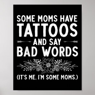 Grappig Tattoo Ontwerp Voor Mama Vrouwen Tattoo Ar Poster
