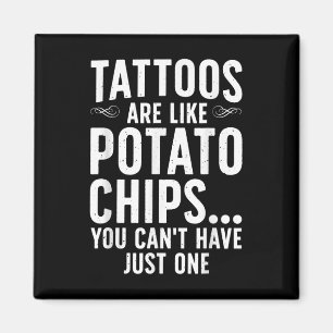 Grappig Tattoo Ontwerp voor Mannen Vrouwen Tatoeëe Magneet