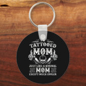 Grappig Tattoo Shirt getatoeëerd moeder Tattoo cad Sleutelhanger (Voorkant)