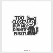 "Grappig, te dichtbij? Koop me eerst voor het avon Sticker (Vel)