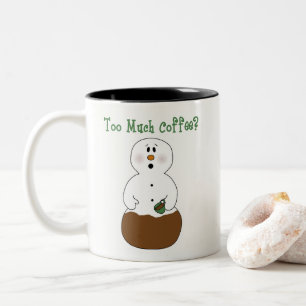 Grappig te veel Coffee Snowman Mok