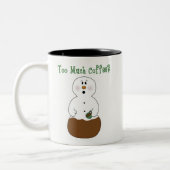 Grappig te veel Coffee Snowman Mok (Links)