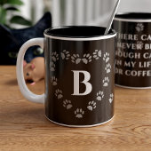 Grappig Te Veel Kattenpoot Print Zwarte Koffie Mok