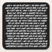 Grappig te veel waarom vragen voor AI Kartonnen Onderzetters (Voorkant)