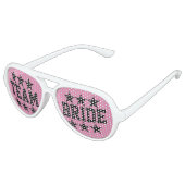 Grappig Team bruid bachelorette party tinten Aviator Zonnebril (Gekanteld)