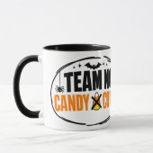 Grappig Team Geen Snoepmais Halloween Mok (Links)