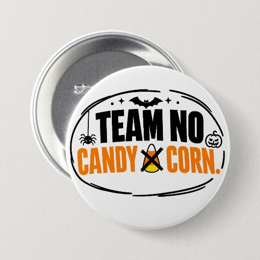 Grappig Team Geen Snoepmais Halloween Ronde Button 7,6 Cm (Voorkant /achterkant)