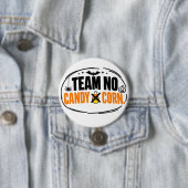 Grappig Team Geen Snoepmais Halloween Ronde Button 7,6 Cm (In situ)