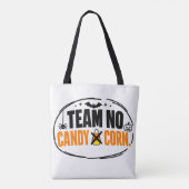 Grappig Team Geen Snoepmais Halloween Tote Bag (Achterkant)