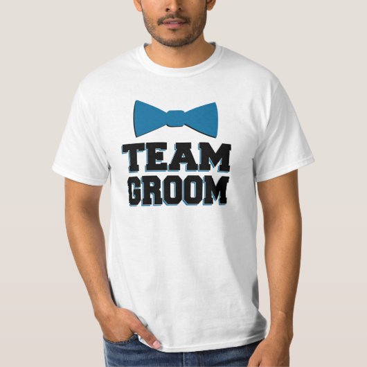 Grappig Team Groom Groomsman Shirt Bow Stropdas (Voorkant)