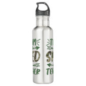 Grappig team snelheid leraar camo leraar student t waterfles  (Achterkant)