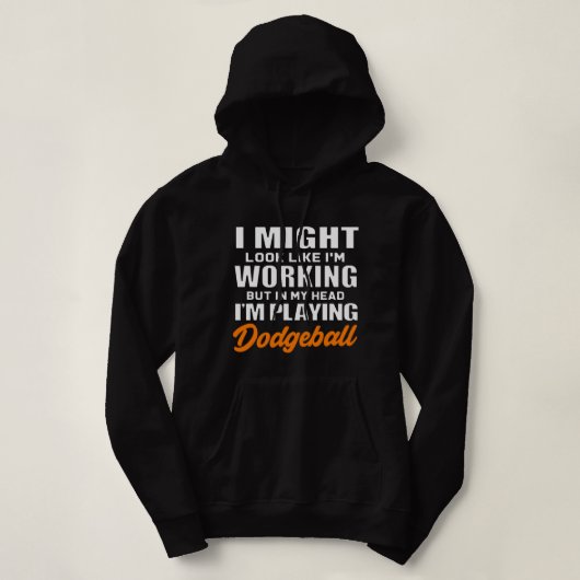 Grappig Team Sport Gaga bal Dodgeball Hoodie (Design voorkant)