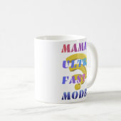 Grappig tech-moeder-cadeau Mama My Ultra Mode koff Koffiemok (Voorkant rechts)