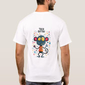 Grappig Technisch Buitenlands Karakter Cadeau met T-shirt (Achterkant)