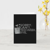 Grappig Technisch Week Citaat Sorry Kan Tech Week Kaart (Gele Bloem)