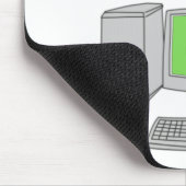 Grappig technische ondersteuning, stuitende comput muismat (Hoek)