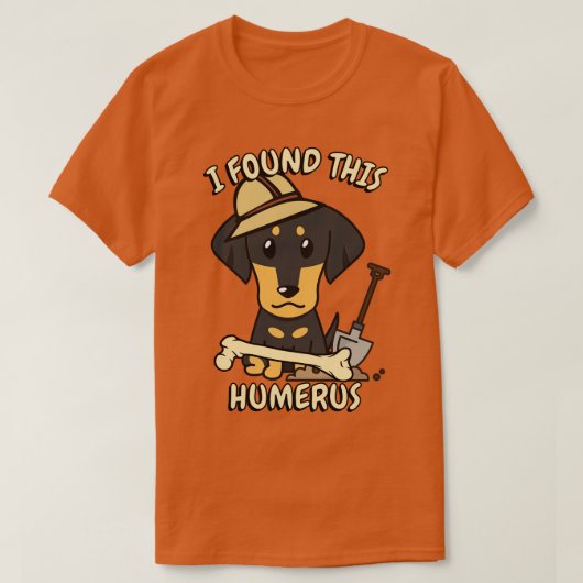 Grappig teckel is een archeoloog t-shirt (Design voorkant)