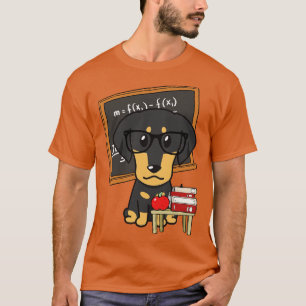 Grappig teckel is lesgeven t-shirt