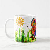 Grappig teckelgras is groener onder Wiener Mok (Links)