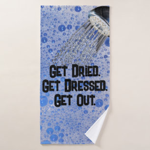 Grappig, Teen Boy Bubbles Douche Badkamer Bad Handdoek