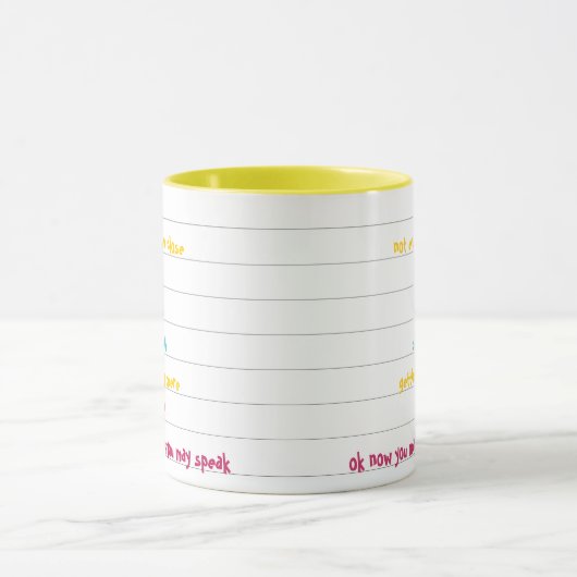 Grappig tegenstrijdig Schattige Snoep gestreept Sh Mok (Midden)