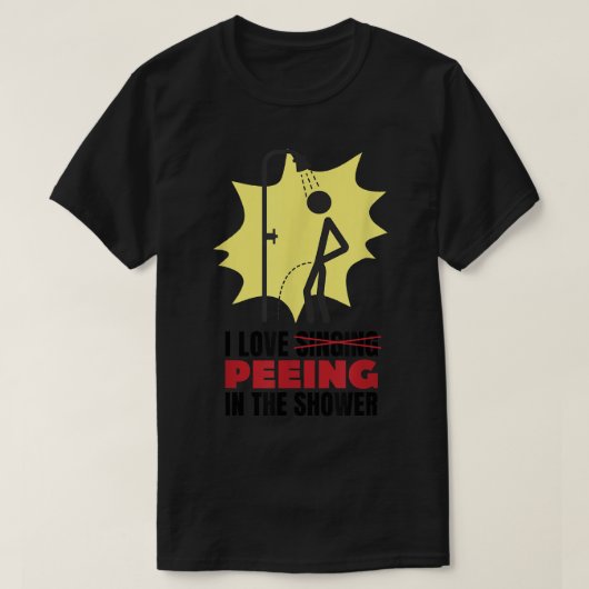 Grappig teken dat ik graag peuk in de t-shirt (Design voorkant)