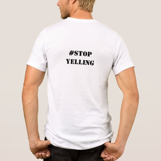 Grappig tekstontwerp Tri-Blend shirt (Achterkant)