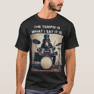 Grappig 'Tempo is wat ik zeg dat het is' Monkey Dr T-shirt