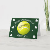 Grappig Tennis dat je Valentijnse bent Feestdagen Kaart (Voorkant)