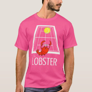 Grappig tennis de kreeft voor tennissers en t-shirt