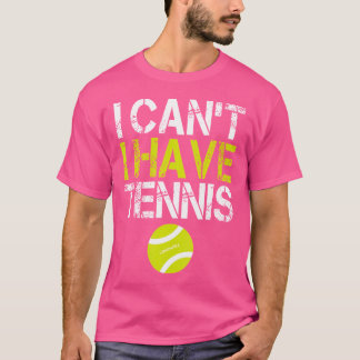 Grappig tennis, ik kan niet tennissen t-shirt
