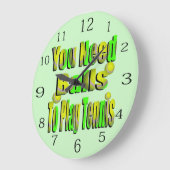 Grappig tennis je nodig hebt bal, grote klok (Hoek)