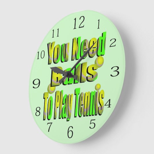 Grappig tennis je nodig hebt bal, grote klok (Hoek)