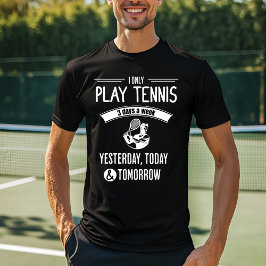 Grappig Tennis Player Design T-shirt