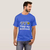 Grappig tennis quote t-shirt | Pimp my backhand (Voorkant volledig)