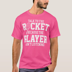 Grappig tennis spelen tennisspeler sport racket B T-shirt