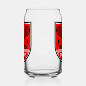Grappig tennis speler accessoire cadeau blikvorm glas (Rechts)