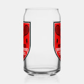 Grappig tennis speler accessoire cadeau blikvorm glas (Links)