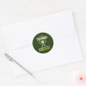 grappig Tennis sport woord kunst Square Sticker (Envelop)